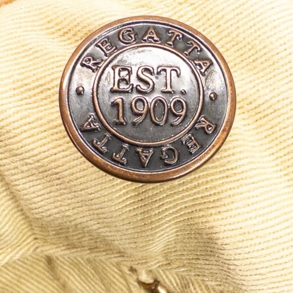 Regatta Denim Shorts Mens Sz 36 Cotton Yellow Pockets Resort Vacation - Picture 7 of 7